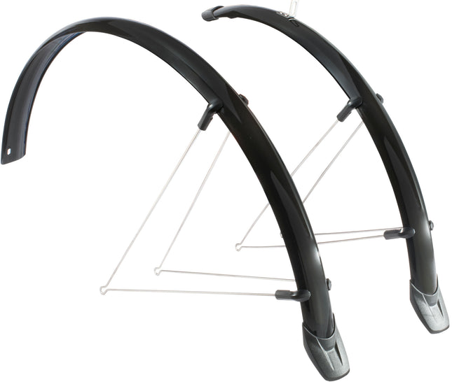 Spatbordset Eurofender Rapido 26" x 51 mm - zwart