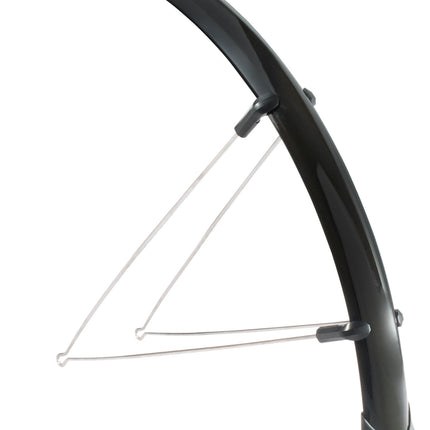 Spatbordset Eurofender Rapido 26" x 51 mm - zwart