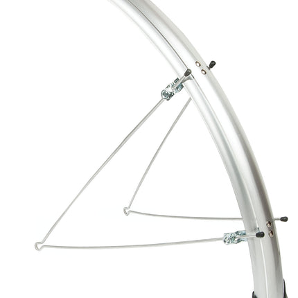 Spatbordset Eurofender Elegance 28" x 46 mm - zilver