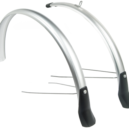Spatbordset Eurofender Elegance 28" x 46 mm - smoke / titanium
