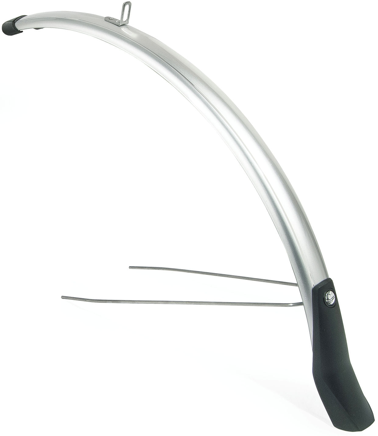 Voorspatbord Eurofender Snello 28" x 46 mm - zilver