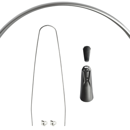 Achterspatbord Eurofender Snello 28" x 46 mm - smoke / titanium