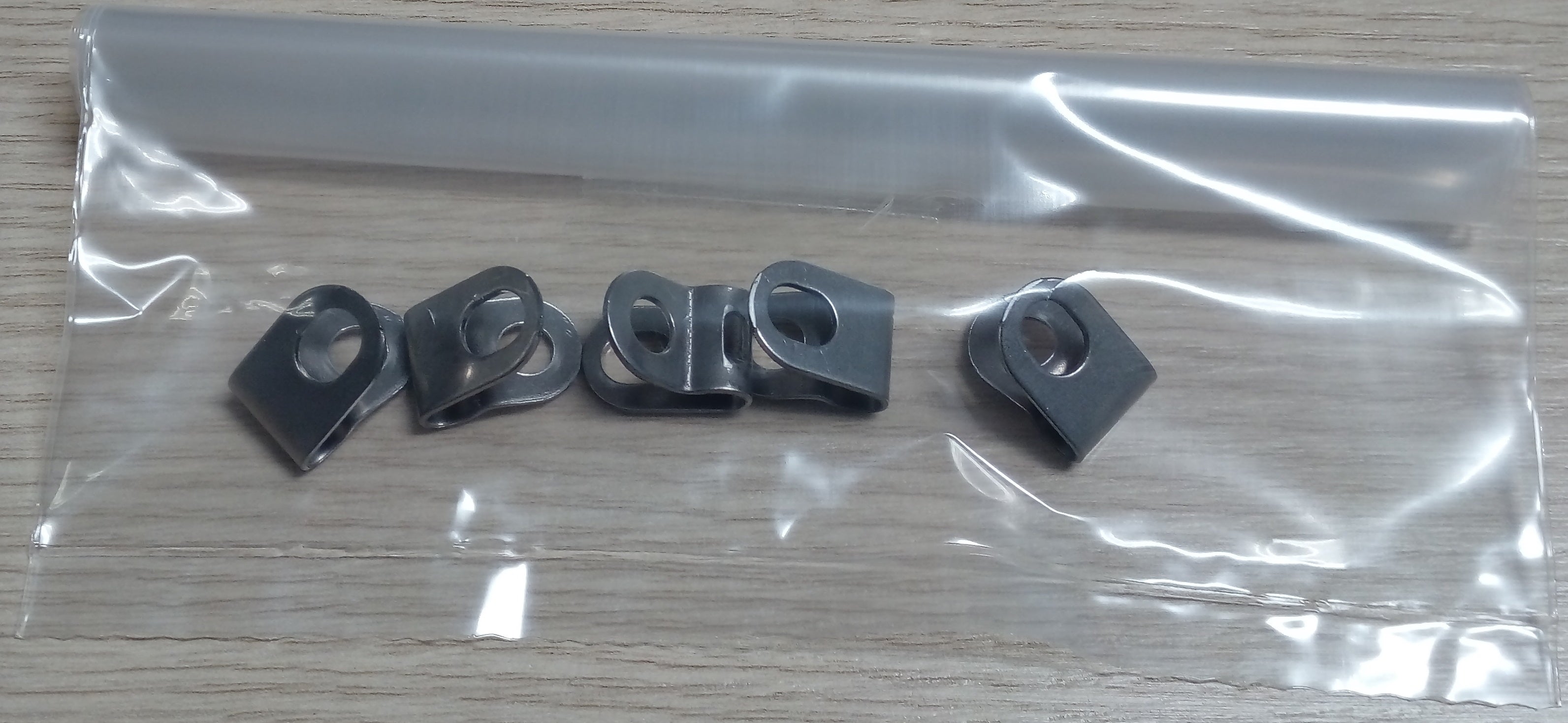 RVS bevestigingsclip voor Eurofender spatbordstang - 5 stuks