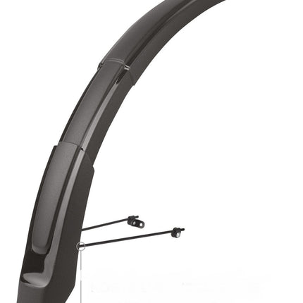 Spatbord verlenger Polisport MTB 26'-29" 65mm - Zwart - afbeelding 2