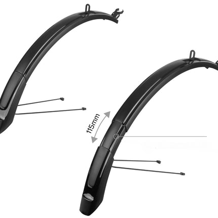 Spatbord verlenger Polisport MTB 26'-29" 65mm - Zwart