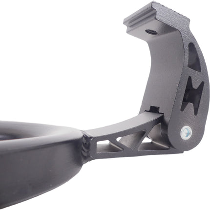 Middenstandaard 28" Edge Double 2-poot 30cm aluminium - zwart - afbeelding 2