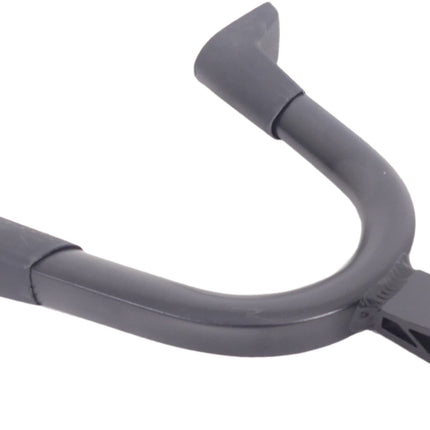 Middenstandaard 28" Edge Double 2-poot 30cm aluminium - zwart