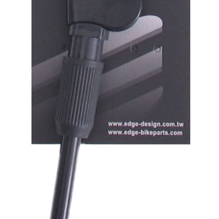 Béquille latérale 28" Edge 40 mm 2 trous aluminium - noir