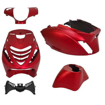 bodywork set DMP model SP EVO-1 (candy red) red matt 5-piece zip2000, zip 100/125