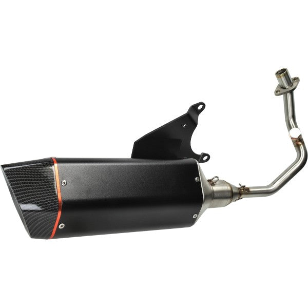 uitlaat bullet euro-4 zwart/carbon zip 4t 3v