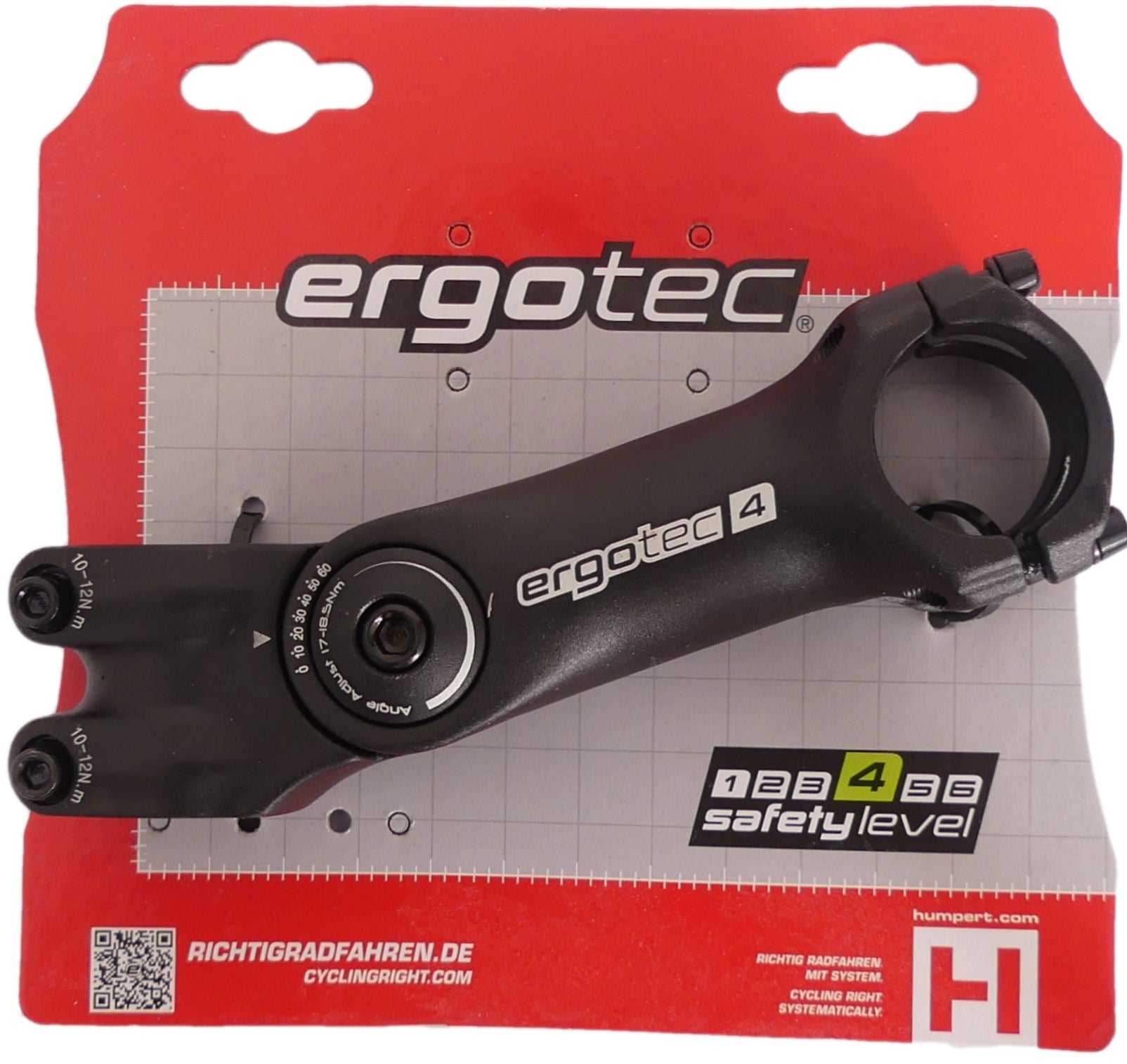 Stuurpen Ergotec Octopus 2 ahead verstelbaar ø28,6 / 125 / 31,8 mm - zwart