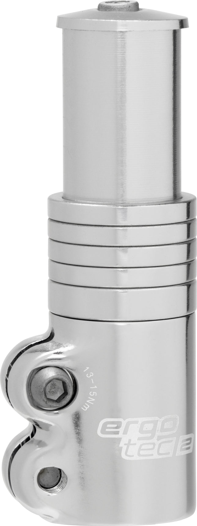 Stuurpen verlenger Ergotec Ahead 3 - 1-1/8" AL6061 T6 - zilver - afbeelding 2