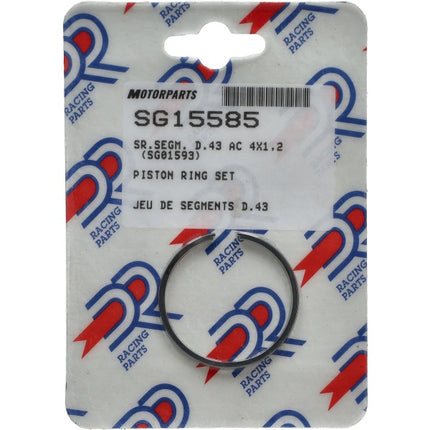 piston ring set DR 65cc 43mm Vespa, Ciao, Gilera, Citta