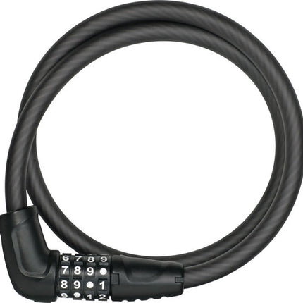 Kabelslot Abus Numerino 5410C Kabel 85x12 Zwart