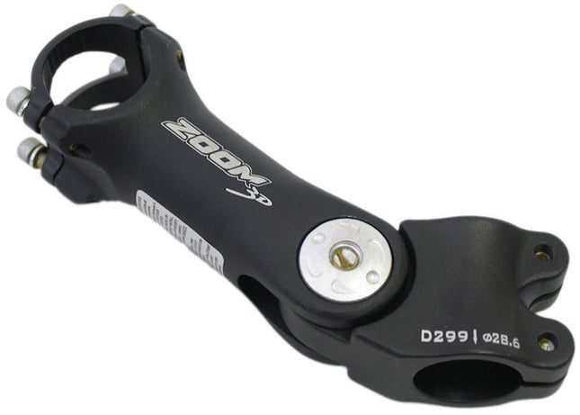 A-head stuurpen Zoom verstelbaar 28,6 / 90 mm / 31,8 mm - zwart