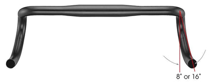 Stuur Satori X-Race Aero Ø31.8mm / B=400mm - mat zwart - afbeelding 2