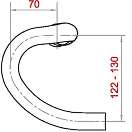 Stuur Satori X-Race Aero Ø31.8mm / B=400mm - mat zwart - afbeelding 3