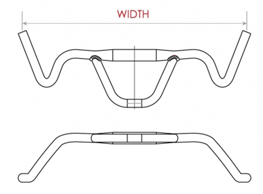 Stuur MTB Satori Firebird Ø31.8mm / 440mm - mat zwart