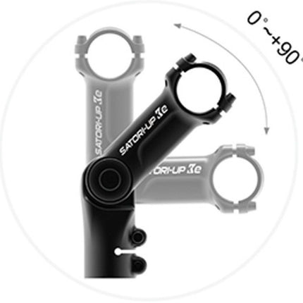 Stuurpen Satori UP2+ verstelbaar Ø31.8/110mm - mat zwart