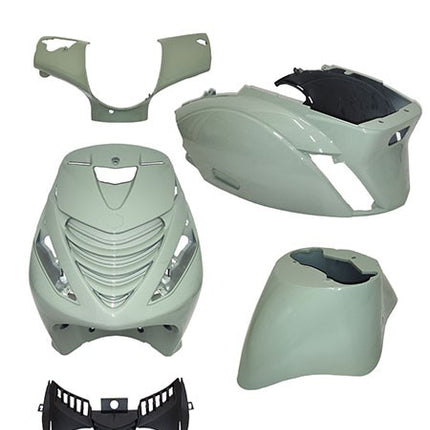 fairing kit DMP model SP EVO-2 dakar shade green gloss 5-piece zip 100/125, zip2000