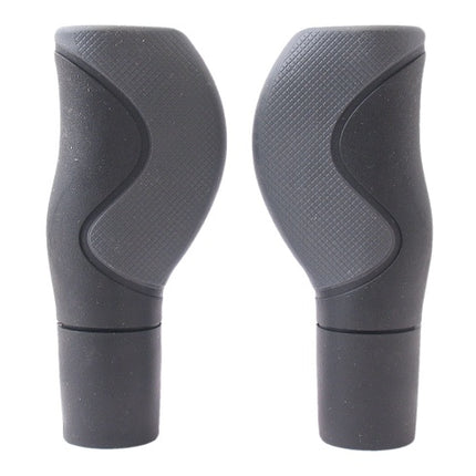 Handvatset Ergo 2-componenten Zwart/Grijs 130/130mm  -   1-kant geopend