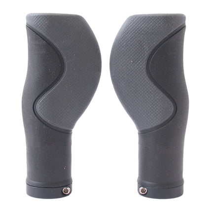 Handvatset Ergo 3-componenten Zwart 128/128mm  -   2-kanten geopend