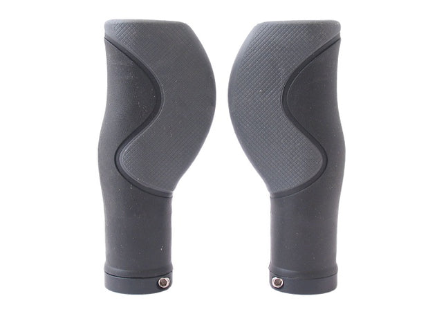 Handvatset Ergo 3-componenten Zwart 128/128mm  -   2-kanten geopend