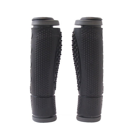 Handvatset Sportief Zwart/Grijs 128mm  2-componenten , 1-kant open