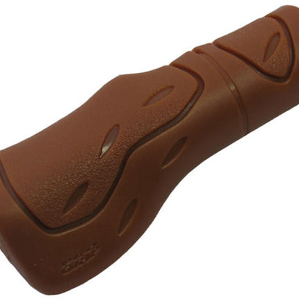 Handvat Ergonomisch Lang-model Bruin   (per stuk)