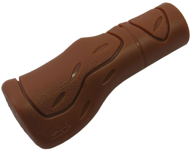 Handvat Ergonomisch Lang-model Bruin   (per stuk)