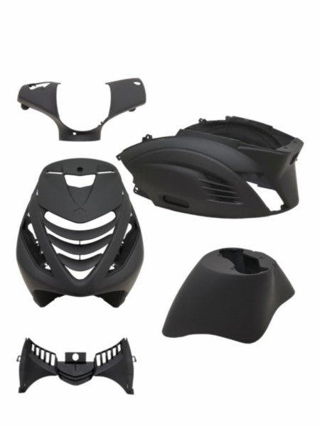 plaatwerkset DMP model SP RS-1 air zwart mat 5-delig zip 100/125, zip2000