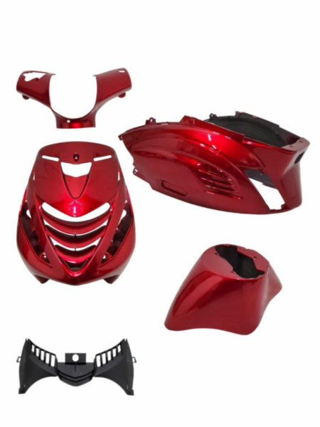 plaatwerkset DMP model SP RS-1 air rood bordeaux glans 5-delig zip 100/125, zip2000