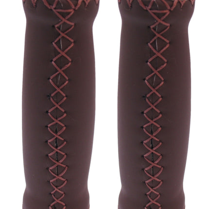 Handvatset Selle Monte Grappa Leer Dark Brown 120/120mm