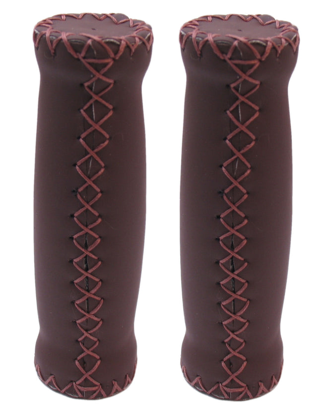 Handvatset Selle Monte Grappa Leer Dark Brown 120/120mm