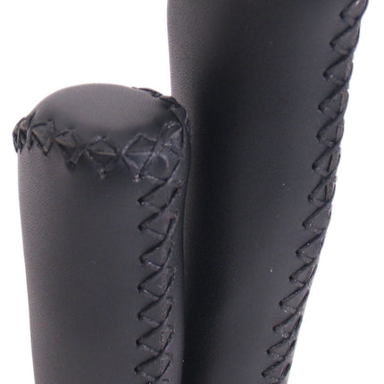 Poignée de guidon Edge Cuir - noir - 135/92 mm (emballage atelier)