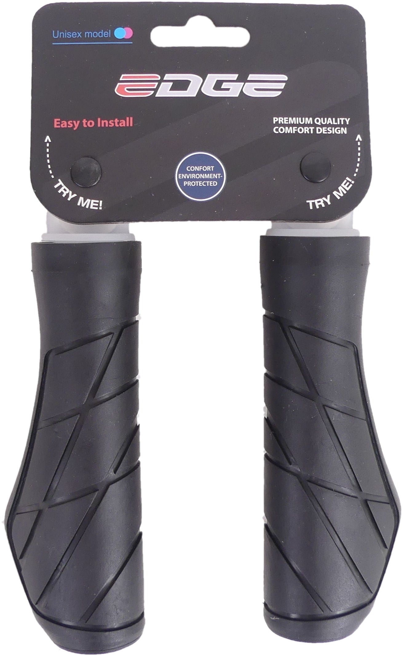 Handvatset Edge Urban 135/135mm - zwart