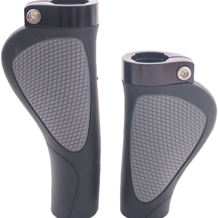 Handvatset Edge ErgoCity Plus met lockring - 136/95mm - zwart / grijs