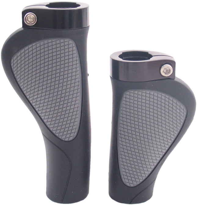 Handvatset Edge ErgoCity Plus met lockring - 136/95mm - zwart / grijs