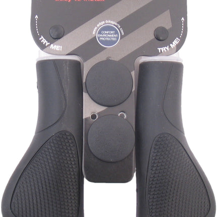 Handvatset Edge ErgoCity Plus met lockring - 136/136mm - zwart
