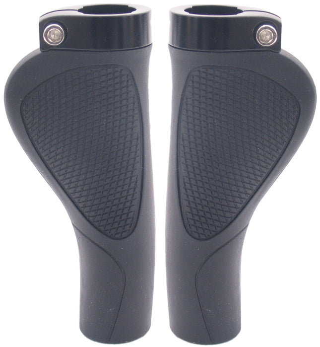 Handvatset Edge ErgoCity Plus met lockring - 136/136mm - zwart