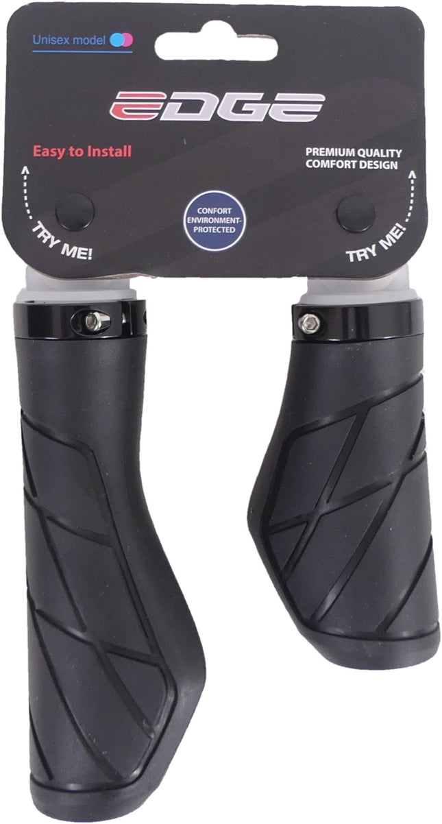 Handvatset Edge Urban - 135/95mm - Met lockring - zwart