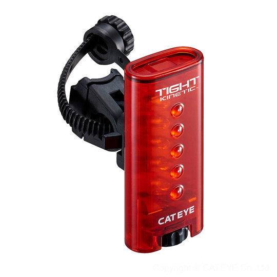 Fiets achterlicht Cateye Tight Kinetic Batt Zwart