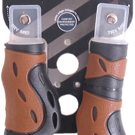Handvatset Edge City Ergo gripshift - zwart/bruin