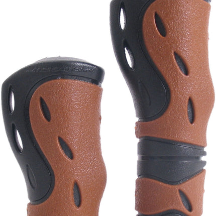 Handvatset Edge City Ergo gripshift - zwart/bruin