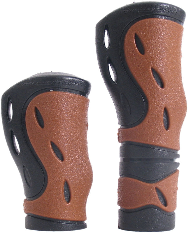 Handvatset Edge City Ergo gripshift - zwart/bruin