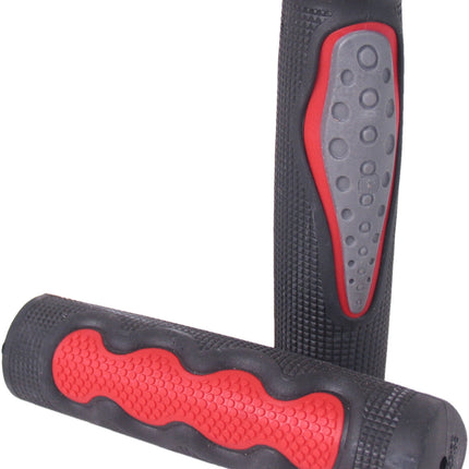 Handvatset MTB ergonomisch - zwart / rood