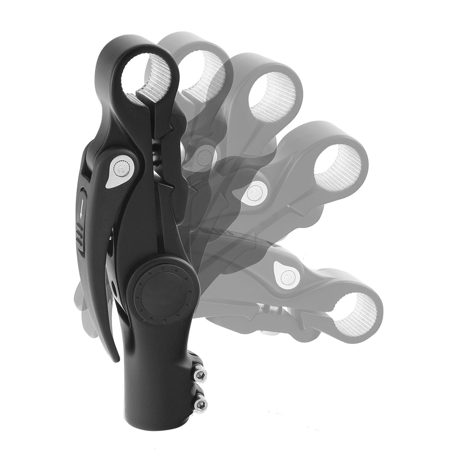 Stuurpen Promax verstelbaar met hevel 25,4 / 110 / 28,6 mm - mat zwart
