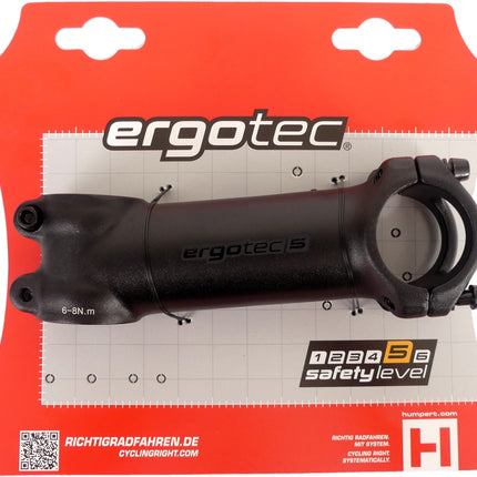 Stuurpen Ergotec Shark ahead ø28,6 / 110 / 31,8 mm - zwart