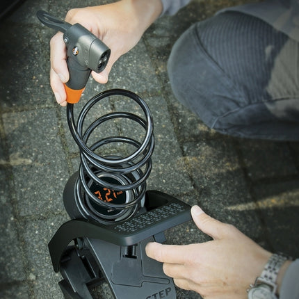 Voetpomp SKS Airstep Digi Voet M/METER Zwart