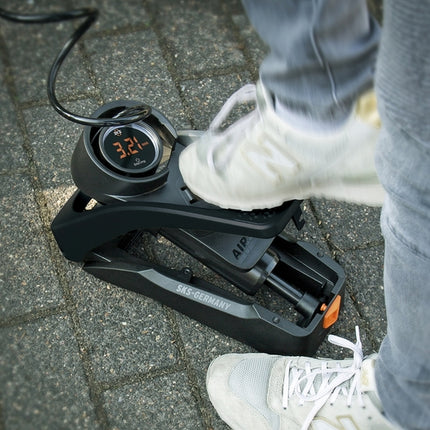 Voetpomp SKS Airstep Digi Voet M/METER Zwart